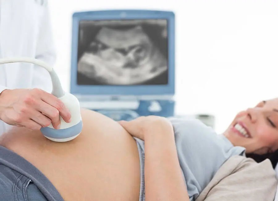 Woman getting an ultrasound